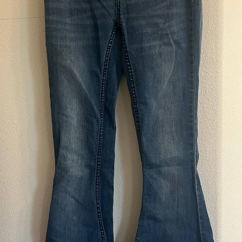 Free People Dark Blue Flare Jeans